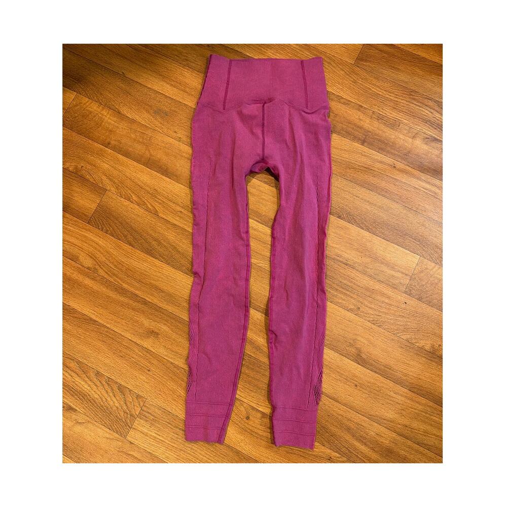 Free People leggings hot pink vented compression size large